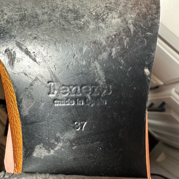 Feners Metallic Bronze Knee High Boots EU37 6.5/7 Pointed Toe Leather Western - Picture 10 of 10